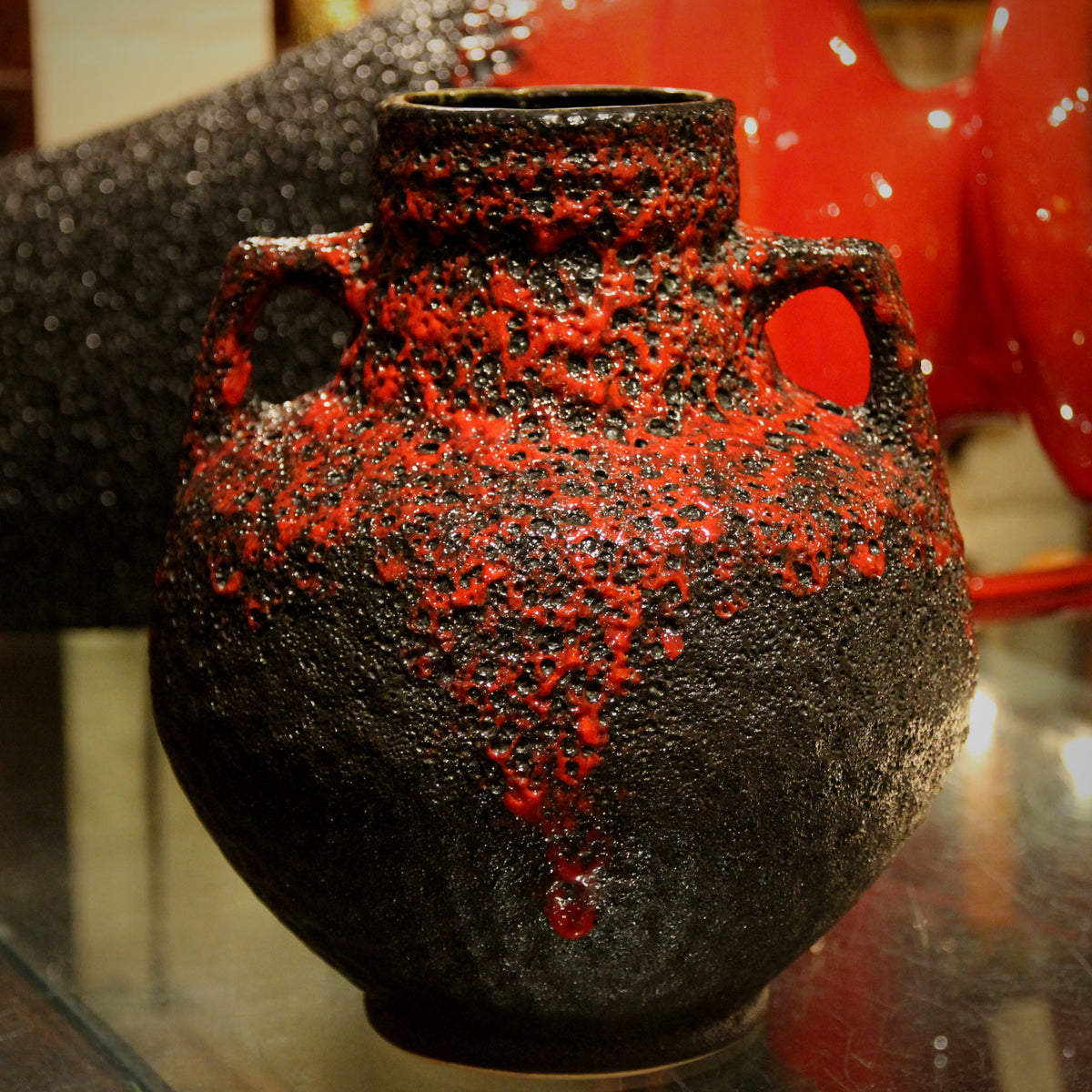Fohr Red Modernist Vase