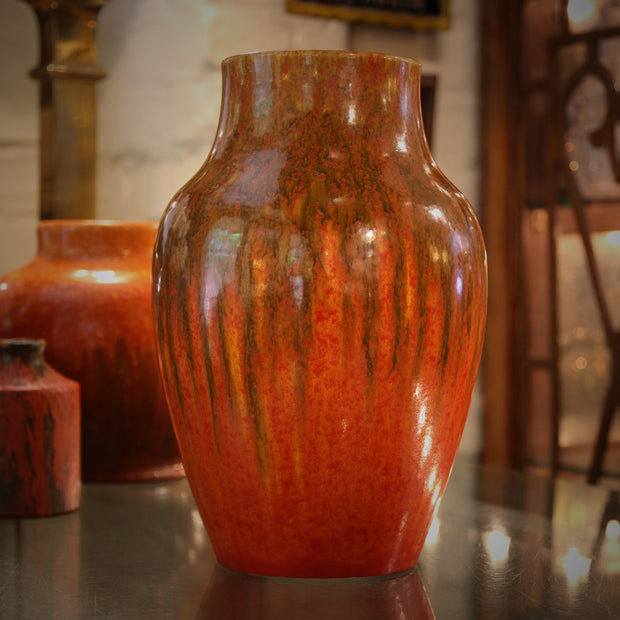 English Orange Vase