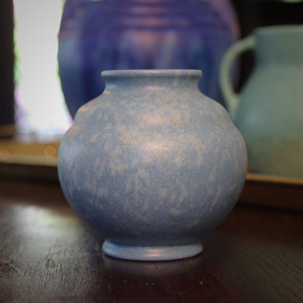 English Art Deco Blue Vase