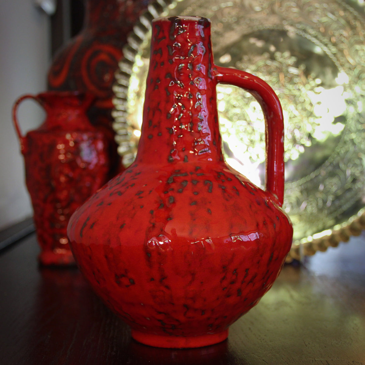 Space-Aged Red Pitcher