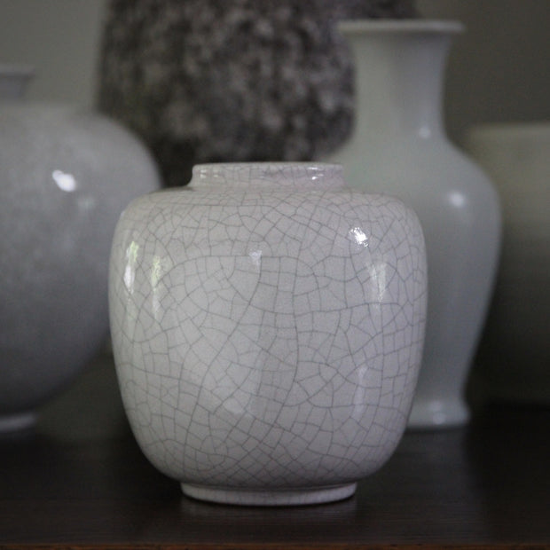 Karlsruhe White Craquellé Vase