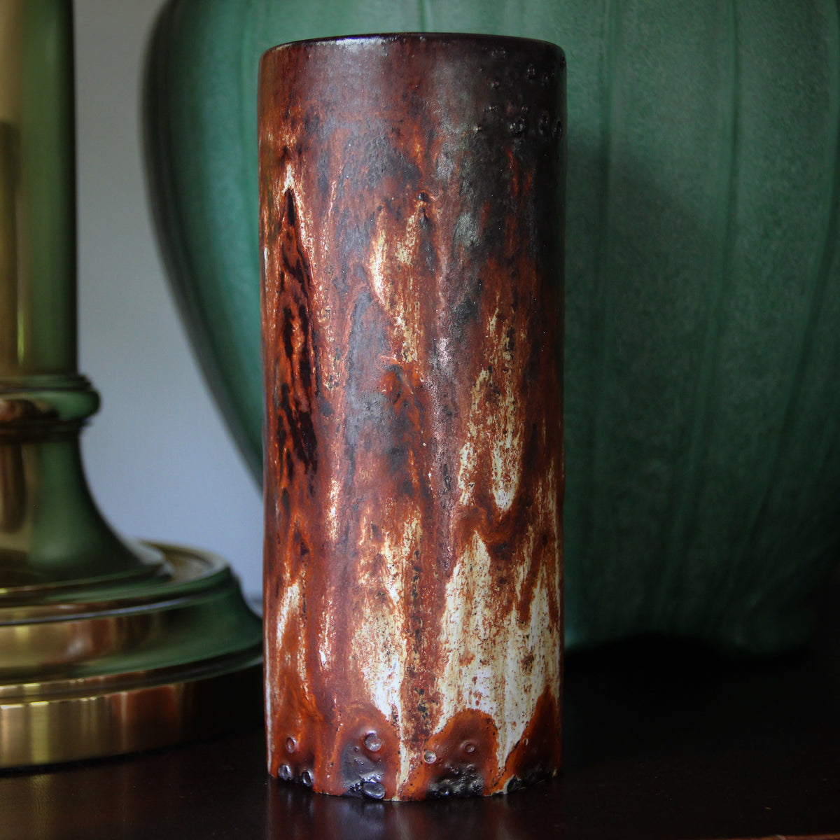 Rust-Glazed Vase