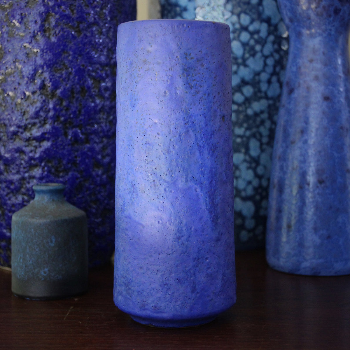 Ultramarine Blue Cylinder Vase