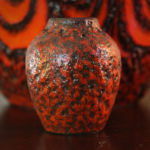 Mottled Orange Vase