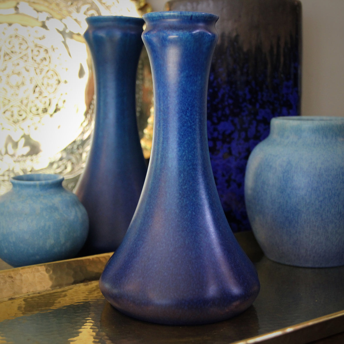 English Cobalt "Genie" Vase