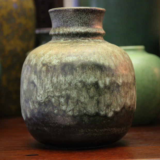 Matte Green Ball Vase