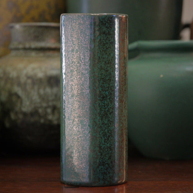 Gunmetal & Green Vase