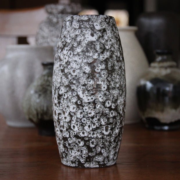 Dappled Black & White Vase