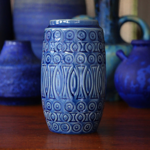 Tribal Drum-Form Vase