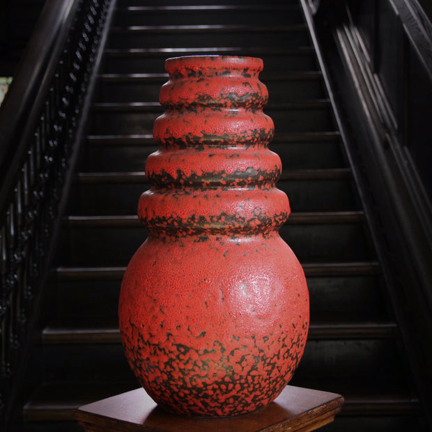 Ring-Necked Floor Vase