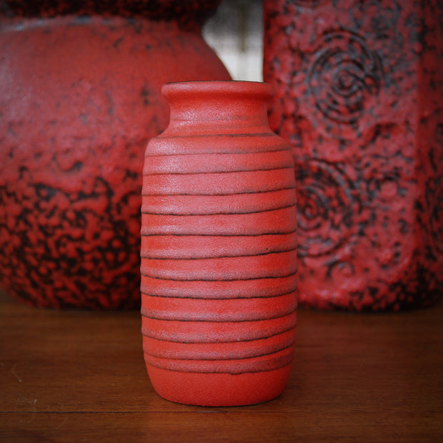 Microcrystalline Red Vase