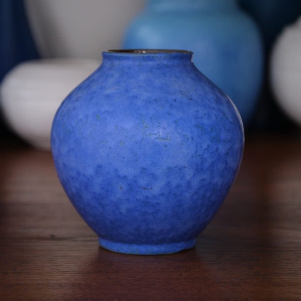 Mottled Blue Vase