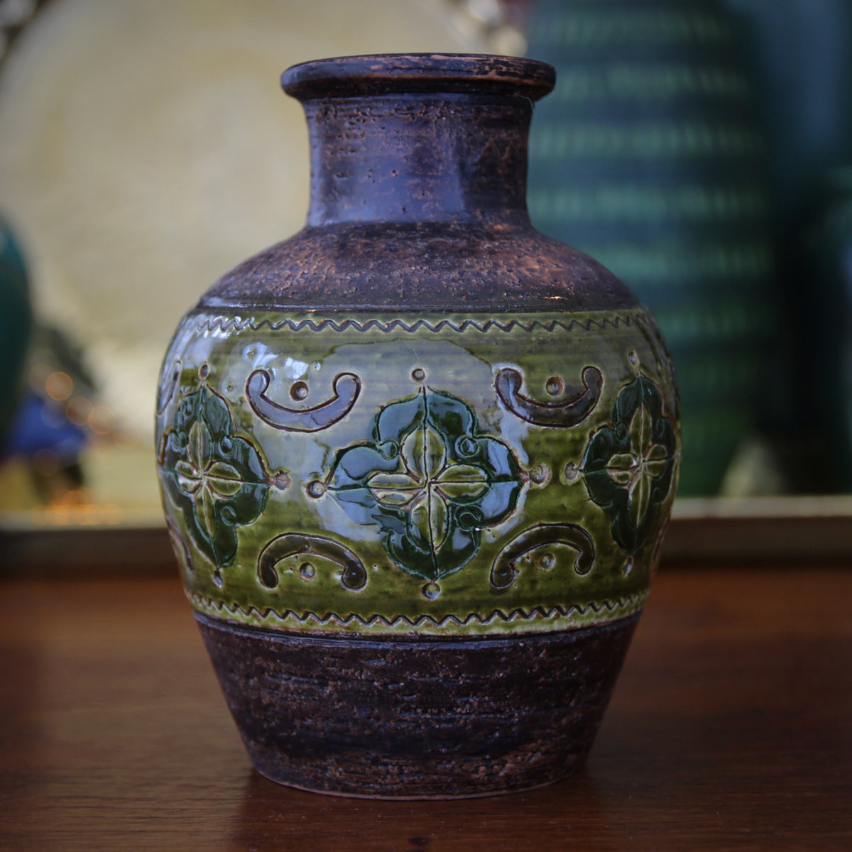 Bitossi Hand-Incised Vase