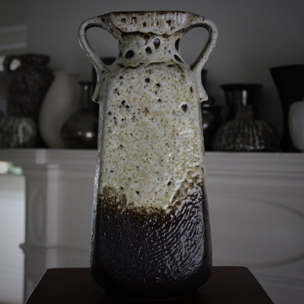 Large Coffee & Cream Vase