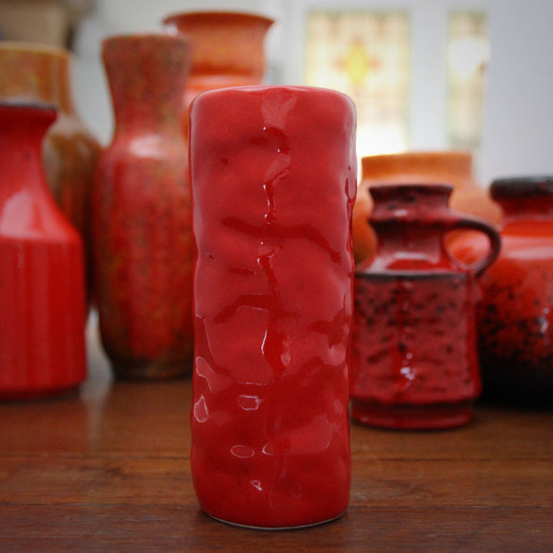 Dimpled Cylindrical Vase