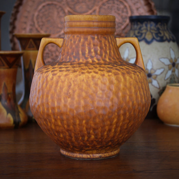 "Hammered" Two-Handled Urn