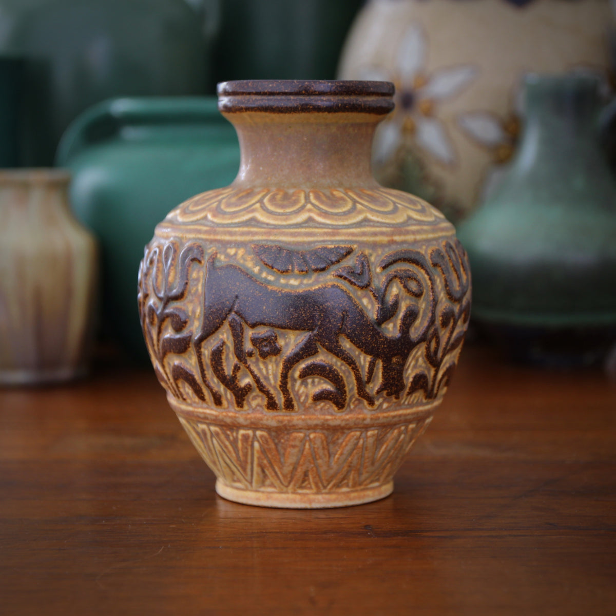 Danish Deer Vase