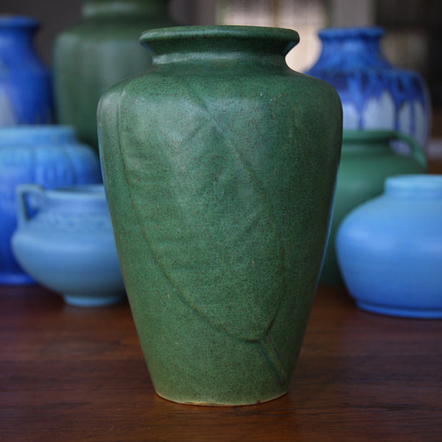 Matte Green "Tobacco Leaf" Vase