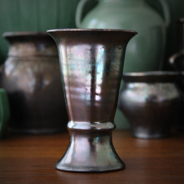 Gunmetal Trumpet Vase