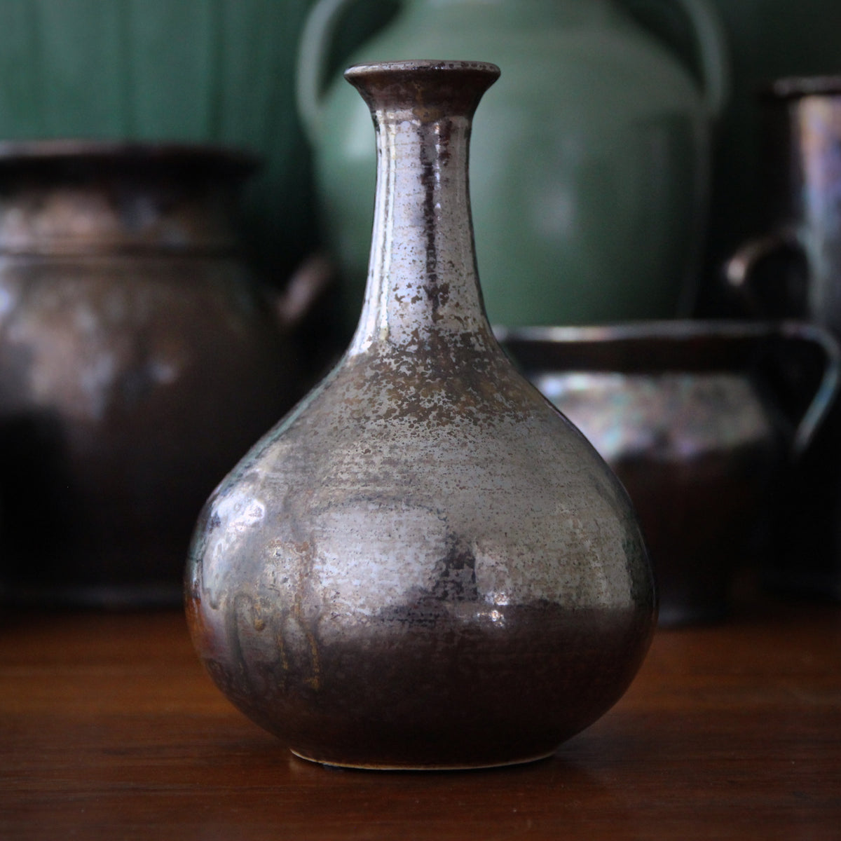 Gunmetal Genie Vase