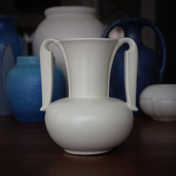 Art Deco White Vase