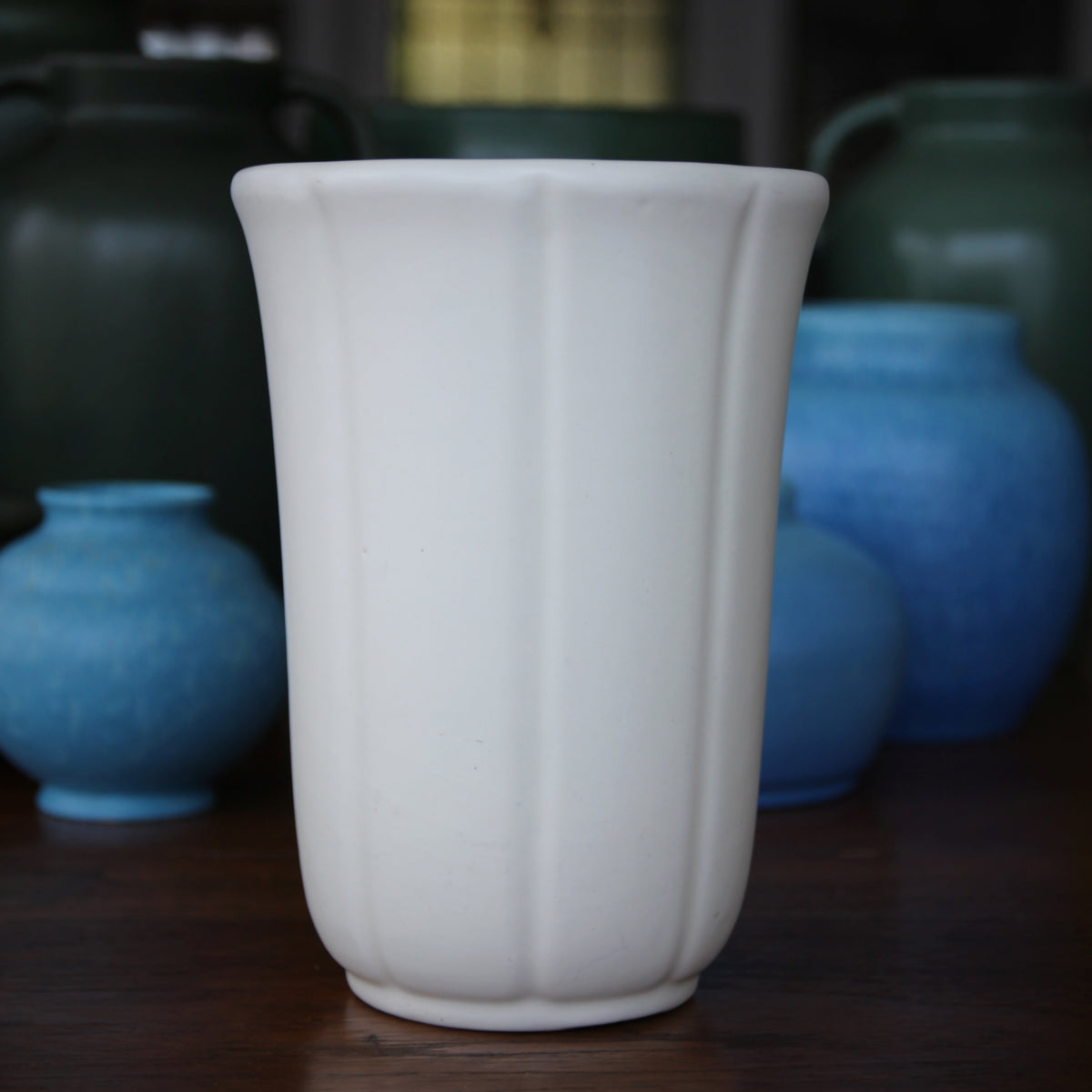 Matte White Lotus Vase