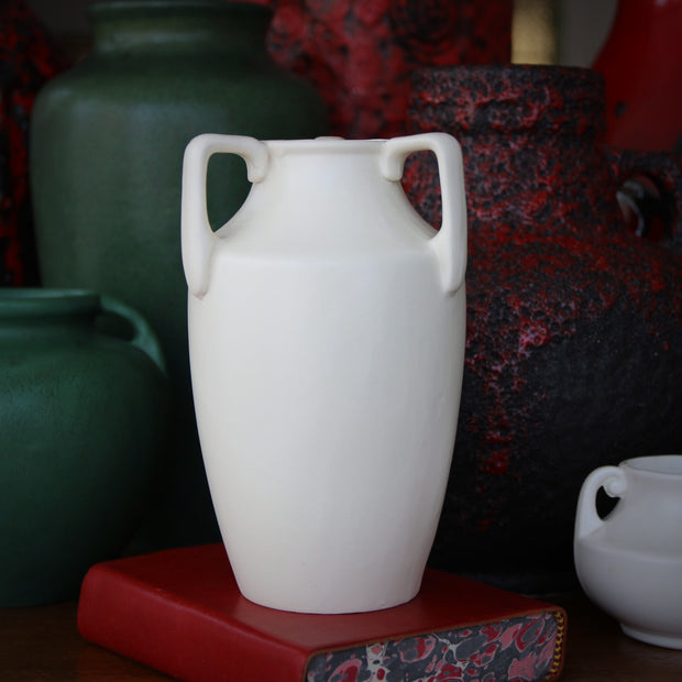 Czech Deco White Vase