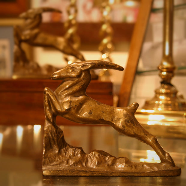 Leaping Gazelle Bookends