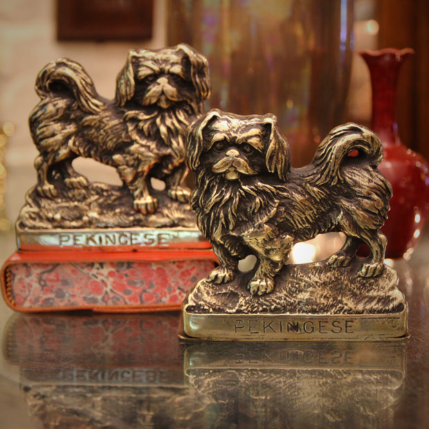 English Pekingese Bookends
