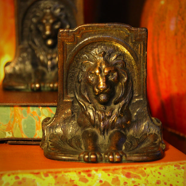 Regal Lion Bookends