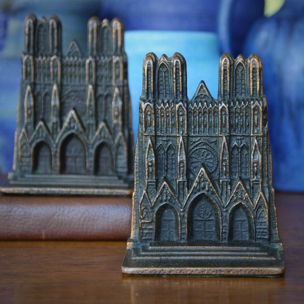 Notre Dame de Reims Bookends (BACKSTOCK)