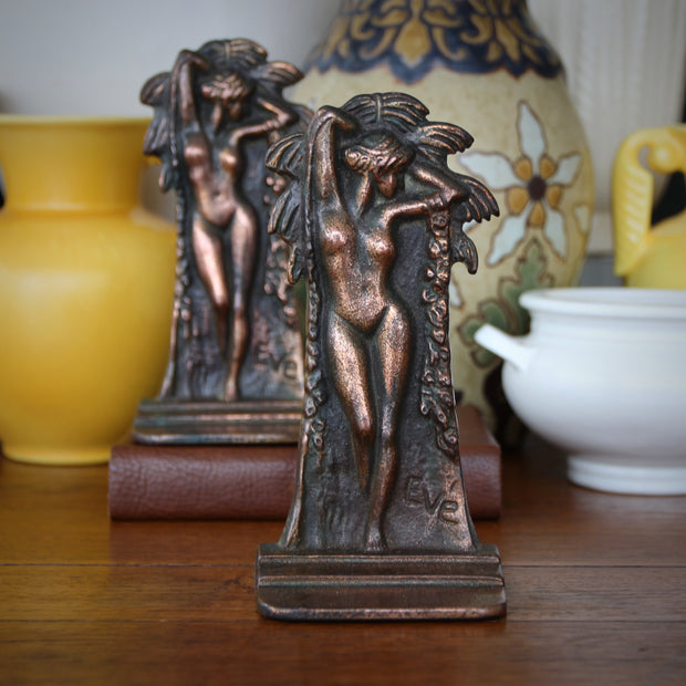 "Eve in the Garden" Bookends (MISSING)