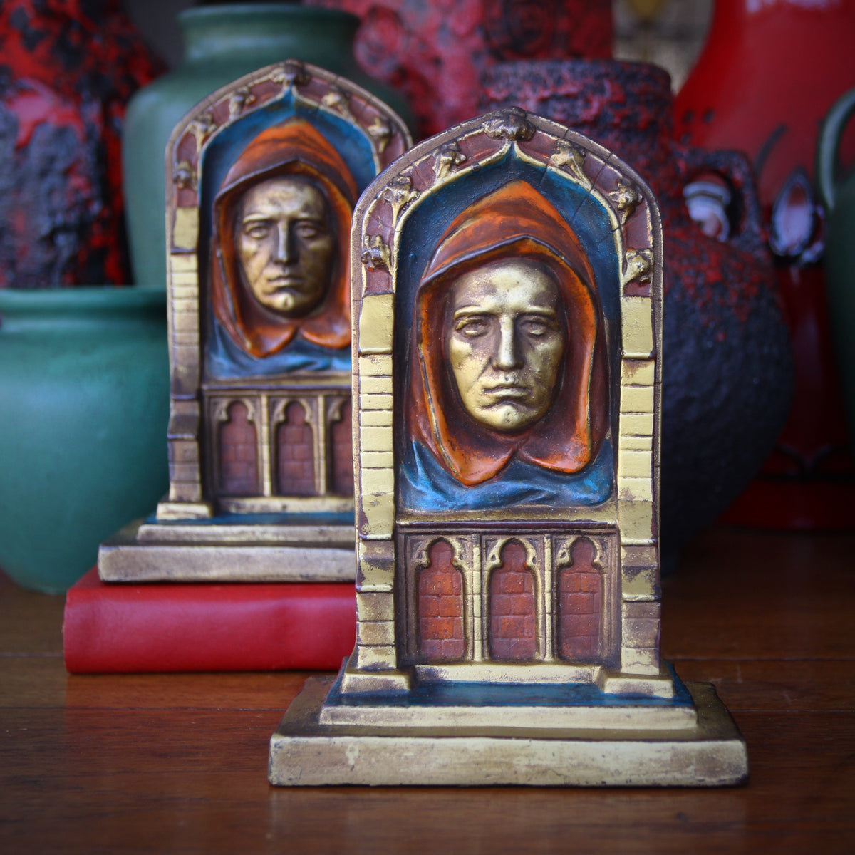 Gothic Monk Bookends