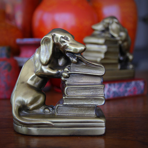 Naughty Dachshund Bookends