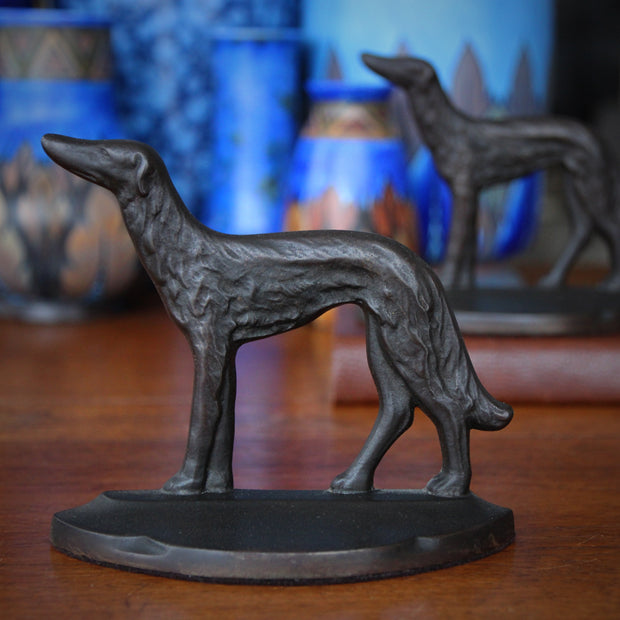 Russian Wolfhound Bookends (BACKSTOCK)