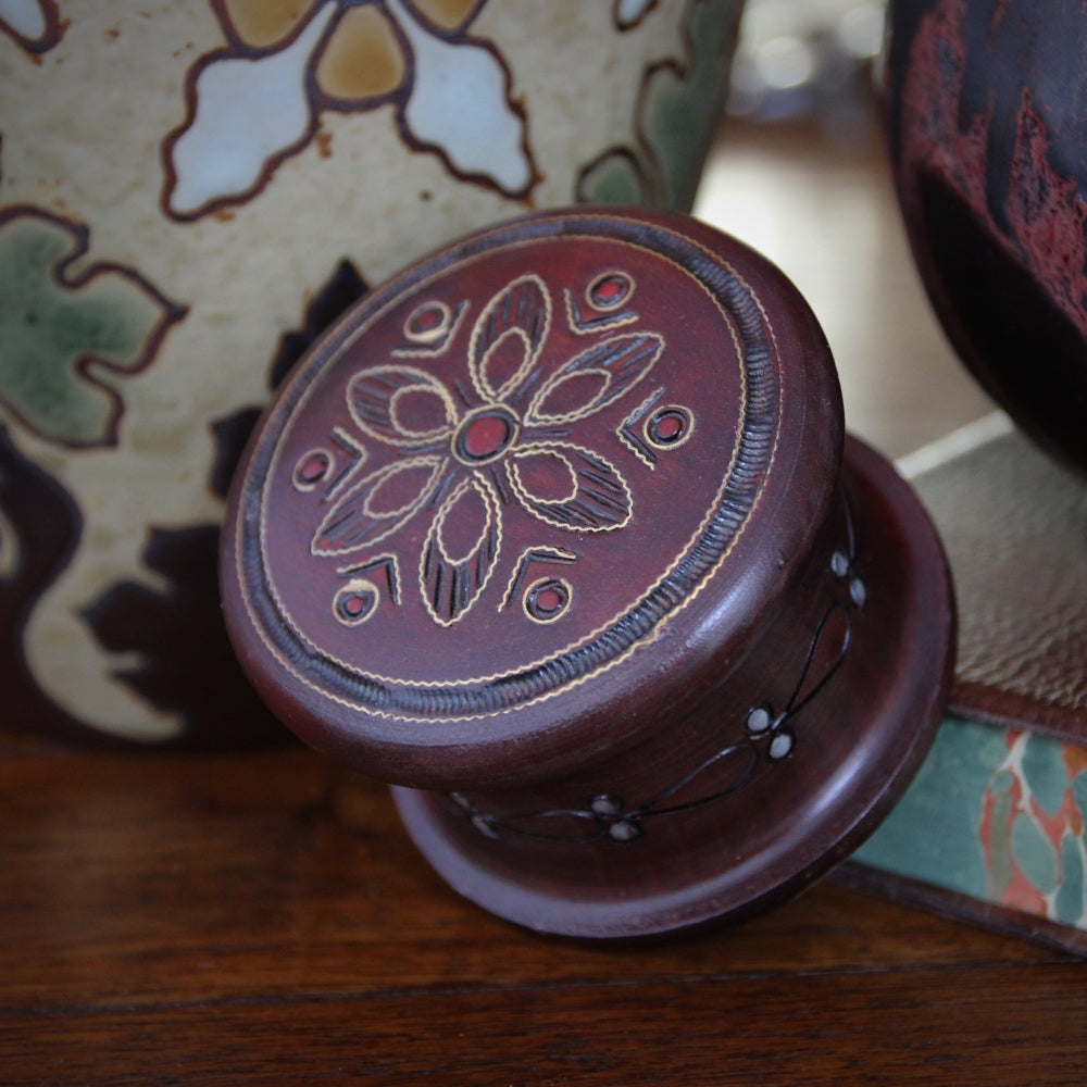 Painted Wooden Trinket Box