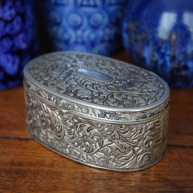 Silver-Plated Trinket Box