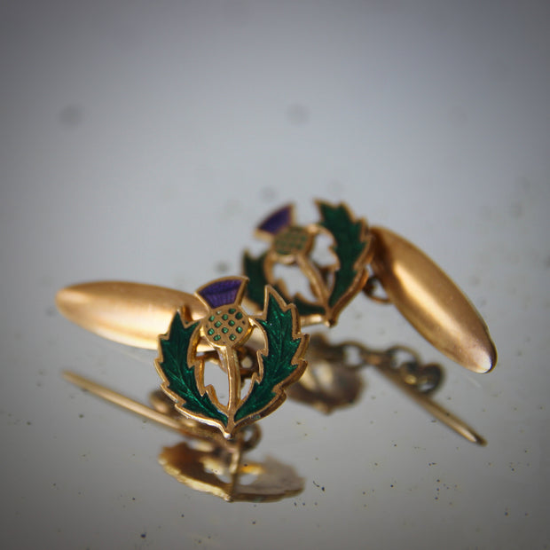 Novelty Scottish Thistle Cufflinks