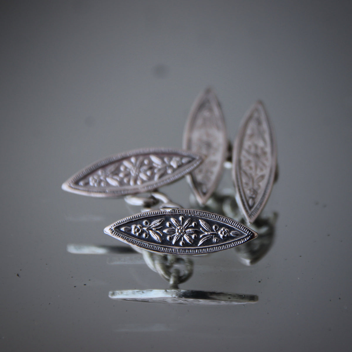 Art Nouveau French Silver Cufflinks