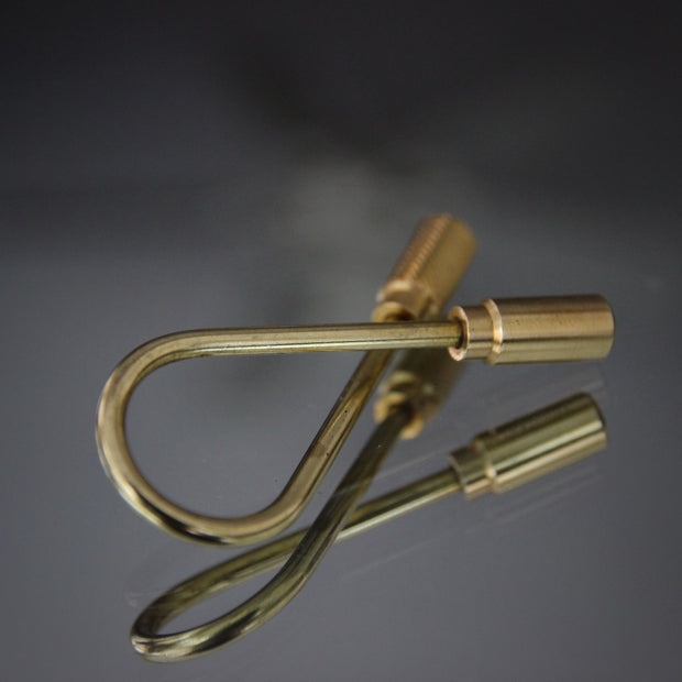 Brass "Twist" Key Ring