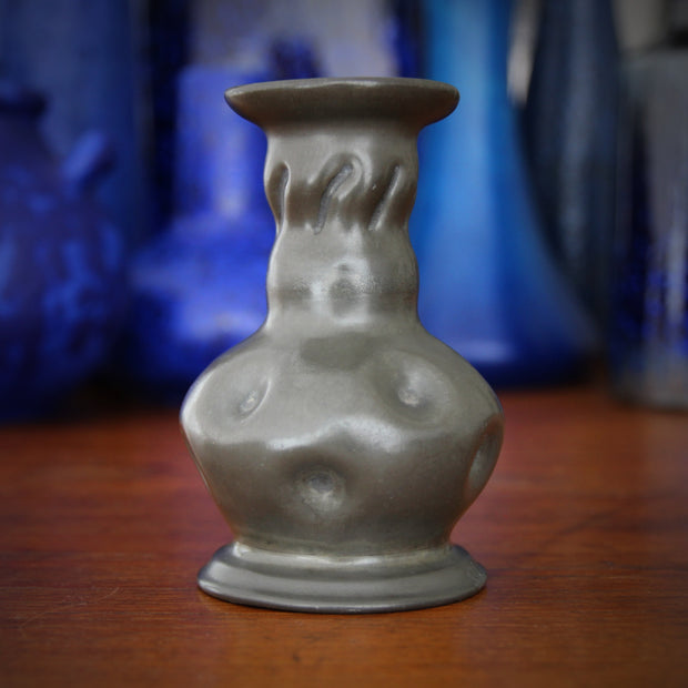 French Nouveau Pewter Vase