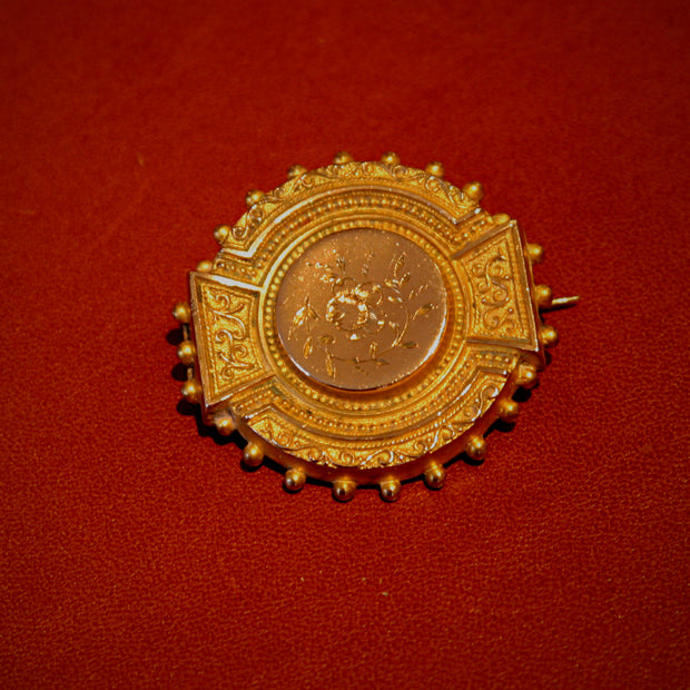 Gold Wash Locket Pin