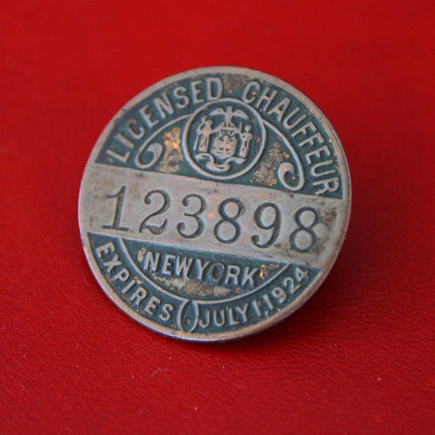 New York Chauffeur's Badge