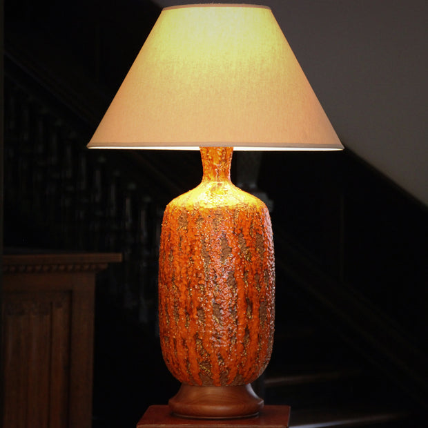 Modernist Orange Lamp