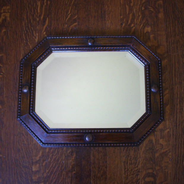 Oak-Framed English Mirror