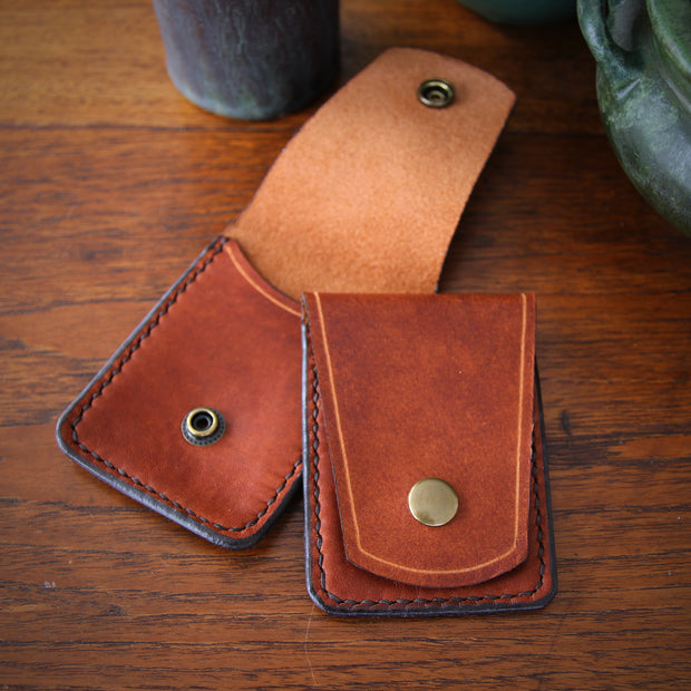 Rustic Hand-Stitched Card Case