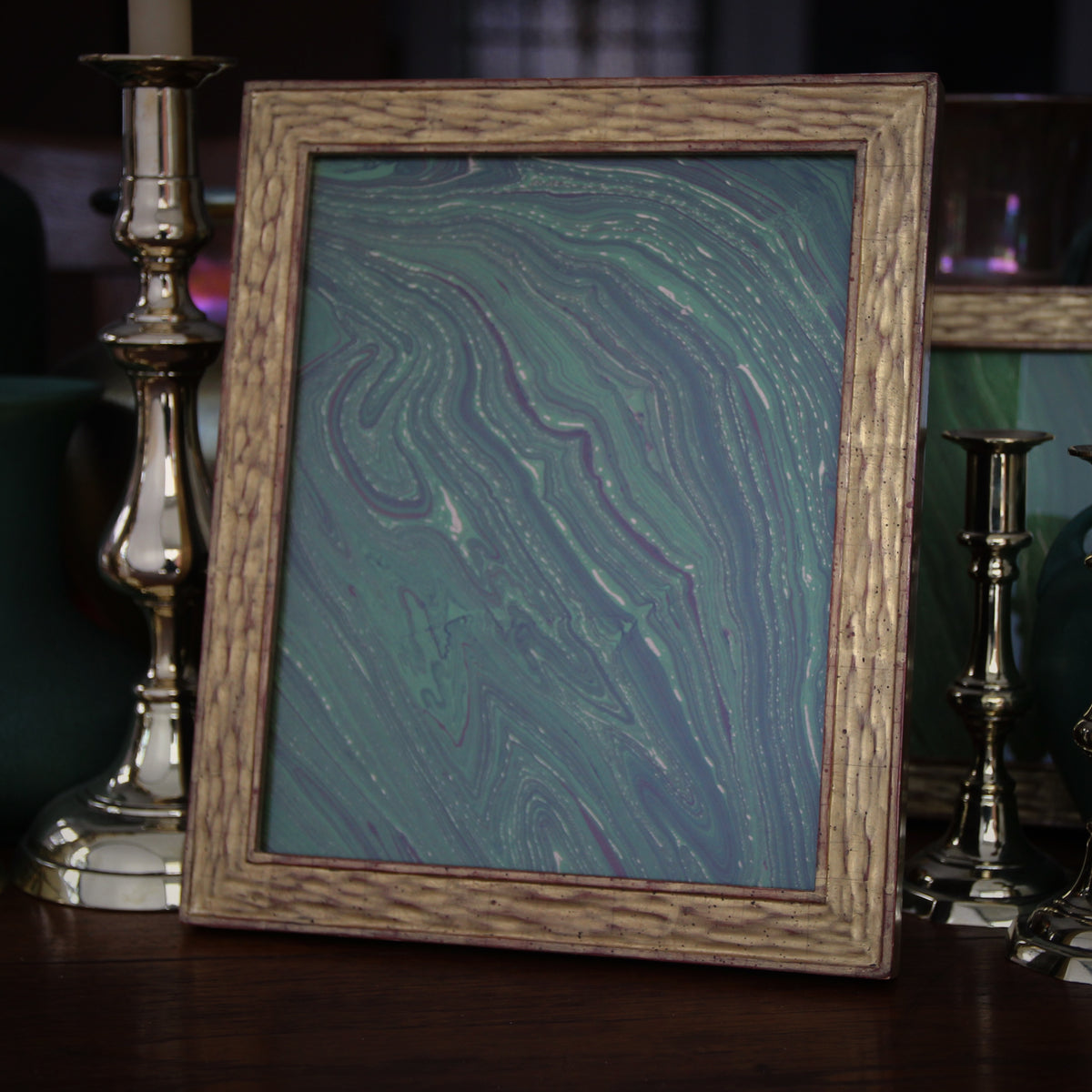 Gold Leaf Frame with Bark Texturing (8x10)