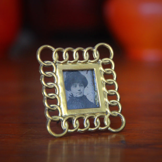 Victorian Brass Photo Frame