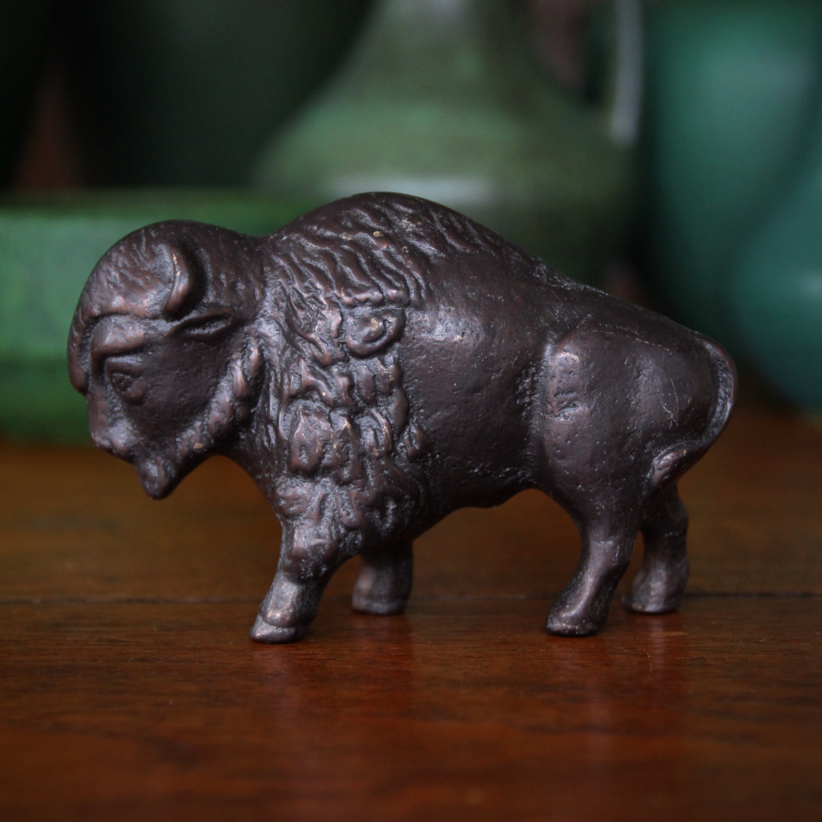Bronze Bison Sculpture