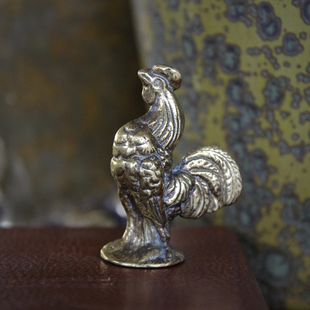 English Crowing Rooster Sculpture